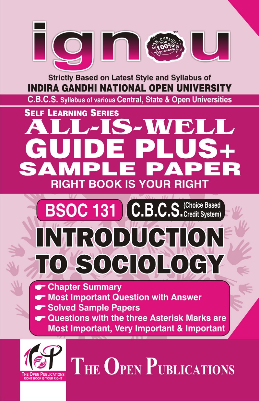 BSOC 131 Introduction To Sociology All-Is-Well Guide Plus+ Sampl